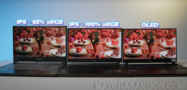 Màu sRGB hiển thị trên màn hình