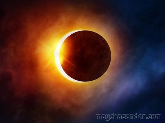 Hiện tượng nhật thực là mặt trời bị che khuất bởi mặt trăng